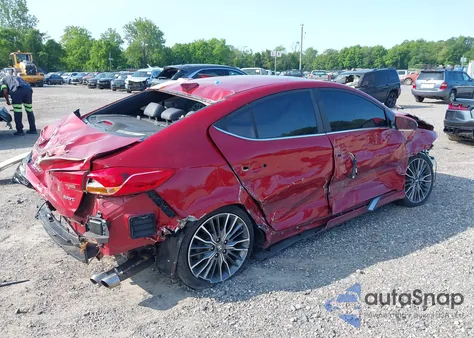 2017 Hyundai Elantra Sport z USA, uszkodzony, nr VIN KMHD04LB0HU338777